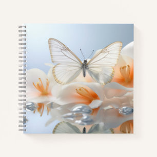 Blume Butterfly Nature Serene Tranquil Notizbuch