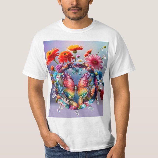 Blume Butterfly T-Shirt (Vorderseite)