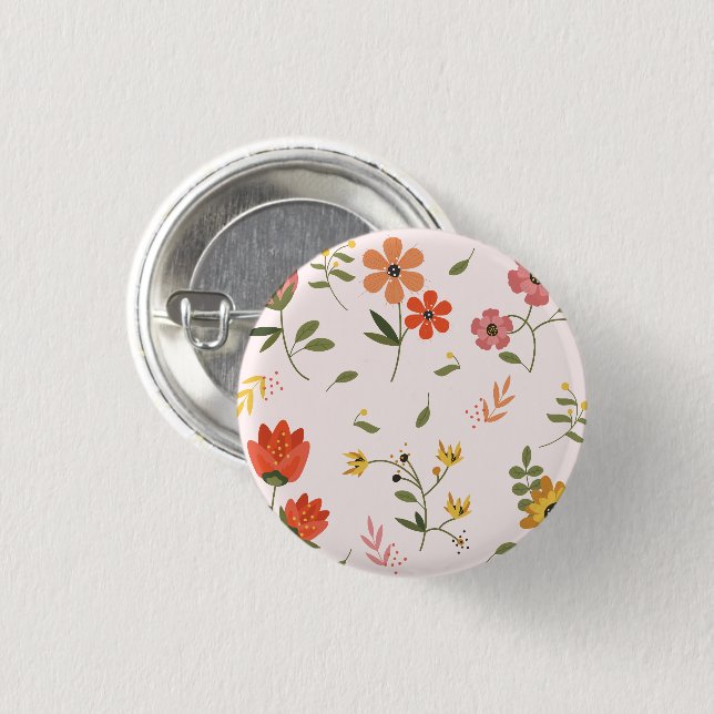 Blume Button (Vorne & Hinten)