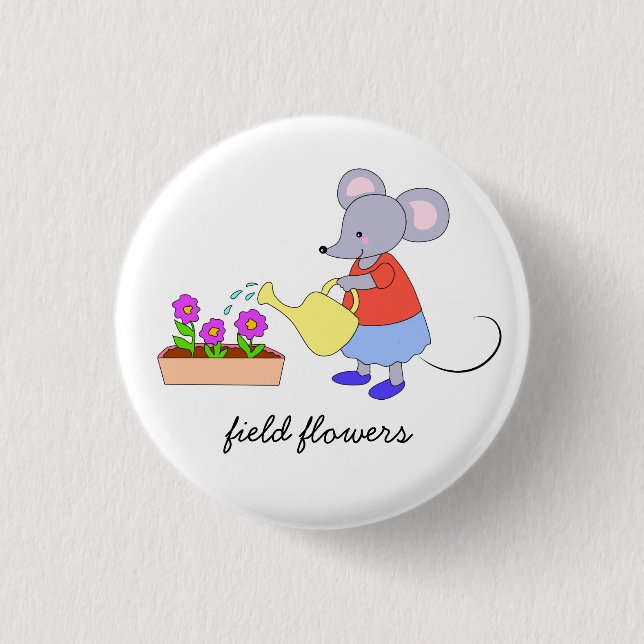 Blume Button (Vorderseite)