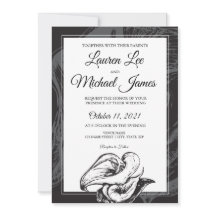 Blume Calla Lilies Hochzeit Einladung