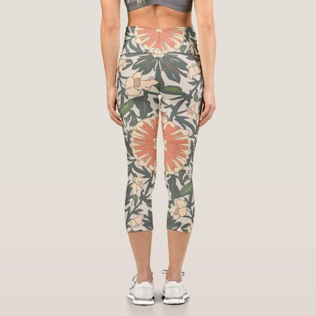 Blume Capri Leggings (Rückseite)