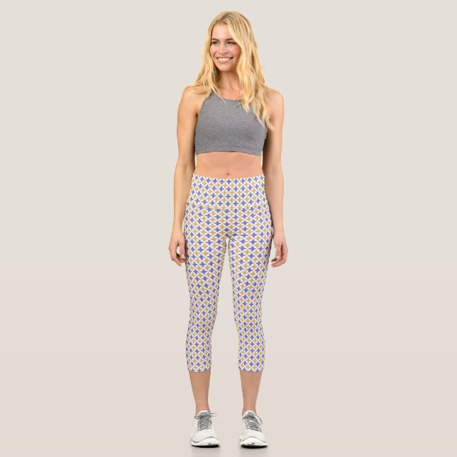 Blume Capri Leggings (Vorderseite)