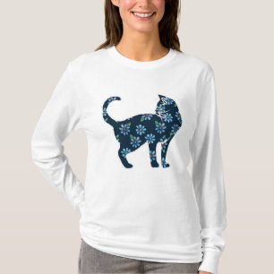 Blume Cat Blue Daisy Cats T-Shirt