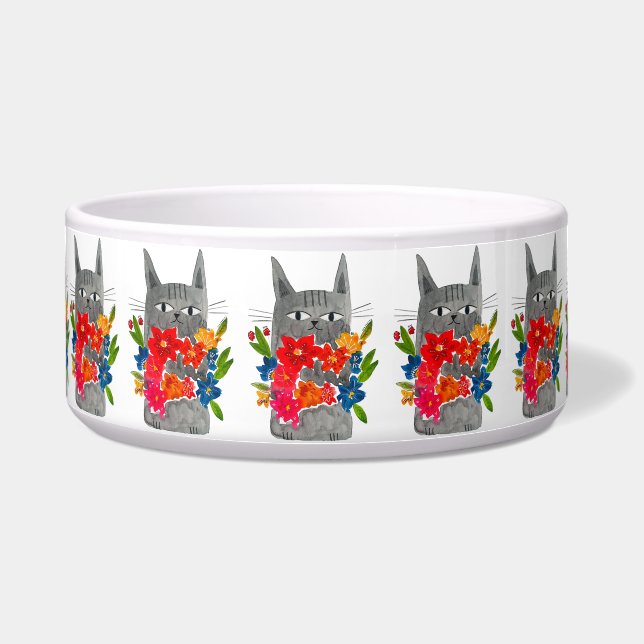 Blume Cat Napf (Vorderseite)