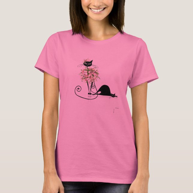 Blume Cat T-Shirt (Vorderseite)