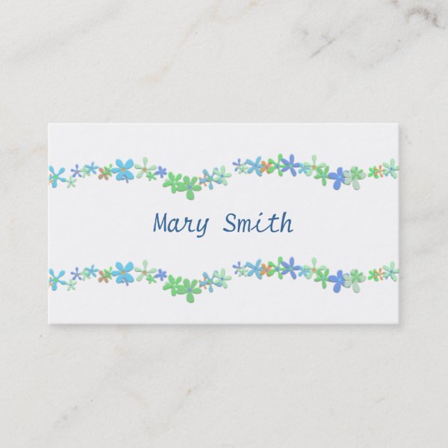 Blume Chain Business Card Visitenkarte (Vorderseite)