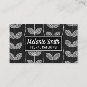 Blume Chalk Doodles Visitenkarte