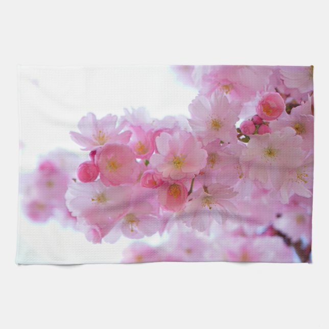 Blume Cherry Tree Geschirrtuch (Horizontal)