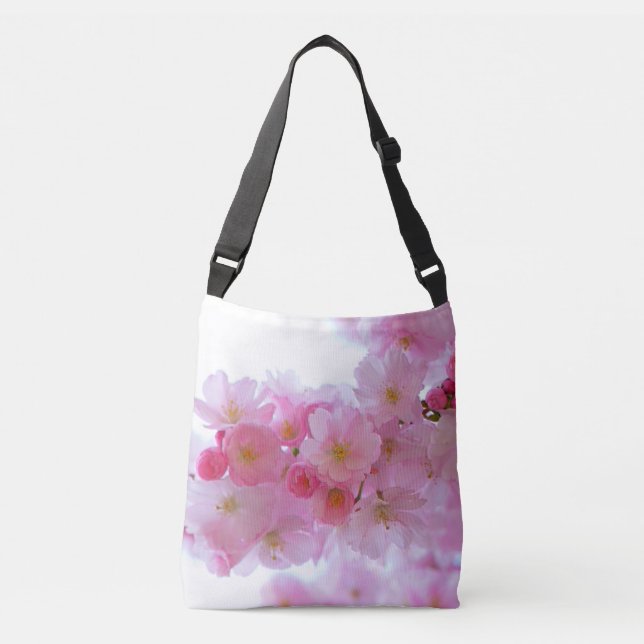Blume Cherry Tree Tragetaschen Mit Langen Trägern (Vorderseite)