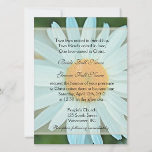 Blume Christliche Hochzeit Einladung