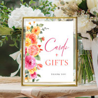 Blume Citrus Slice Bridal Karten und Geschenke