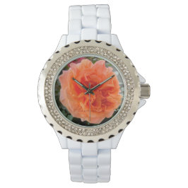 Blume Coral Pink Rose Armbanduhr