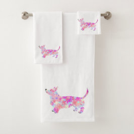 Blume Corgi Badetuch Set