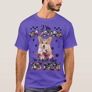 Blume Corgi Dog Mütter Tag Frauen Mama Hund Lo T-Shirt