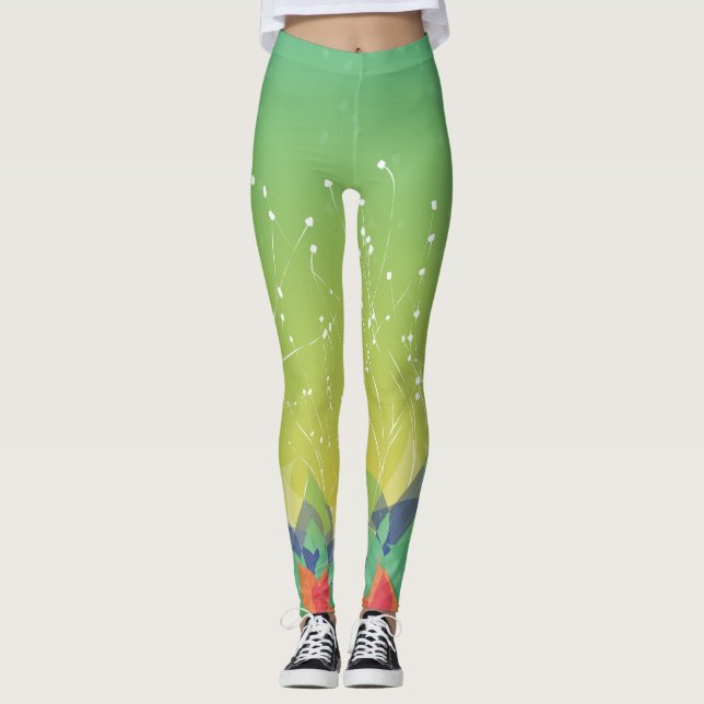 Blume Crawl Leggings (Vorderseite)