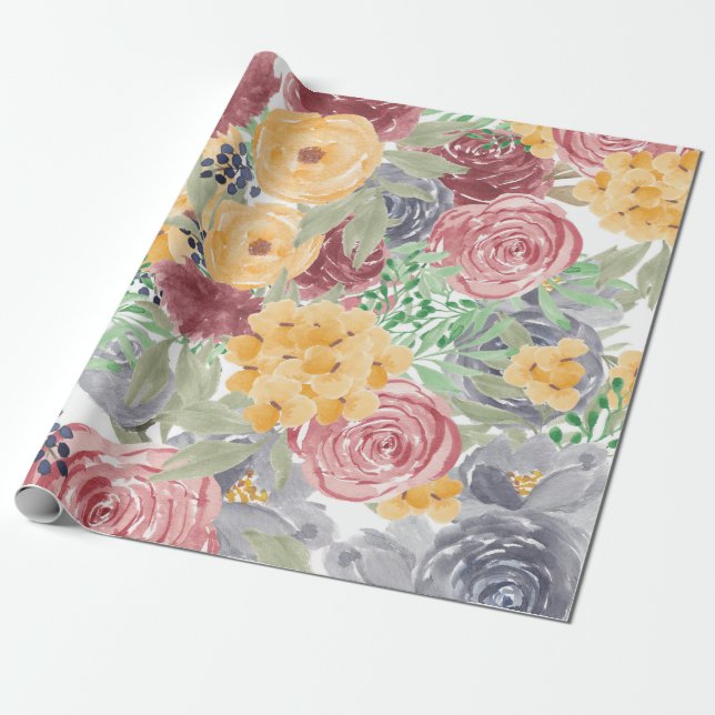 Blume Crown Geschenkpapier (Ungerollt)