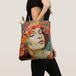 Blume Crown Mosaik Tasche