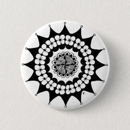Blume Crown Zen Mandala Button
