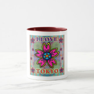 Blume-Cup "I LIEBE TOKYO" Tasse