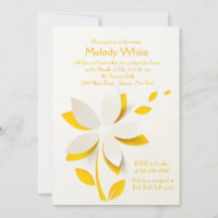 Blume Cutout Einladung