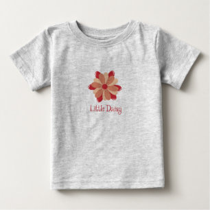Blume daisy niedlich wenig rot baby t-shirt