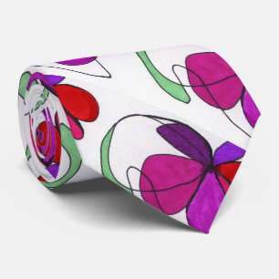 "Blume Dance" Abstrakte Design-Krawatte Krawatte
