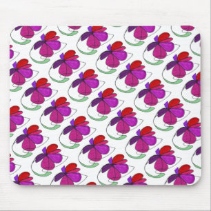 "Blume Dance" geteerter abstrakter Design Mousepad