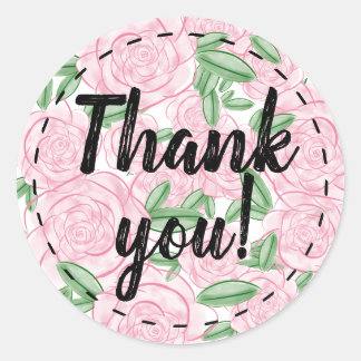 Blume Danke Stickers - Danke Karte