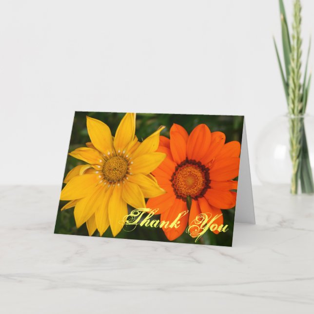 Blume Dankeschön Dankeskarte (Vorderseite)