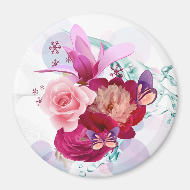 Blume Decor 12 Magnet (Vorne)