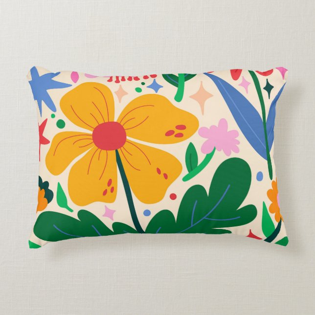 Blume Dekokissen (Vorderseite)