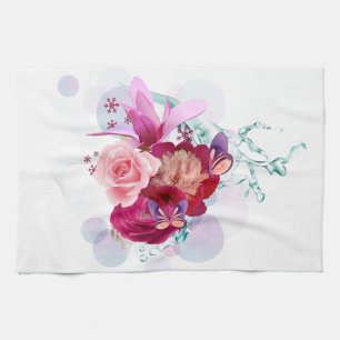 Blume Dekor 12 Küchenhandtuch Geschirrtuch
