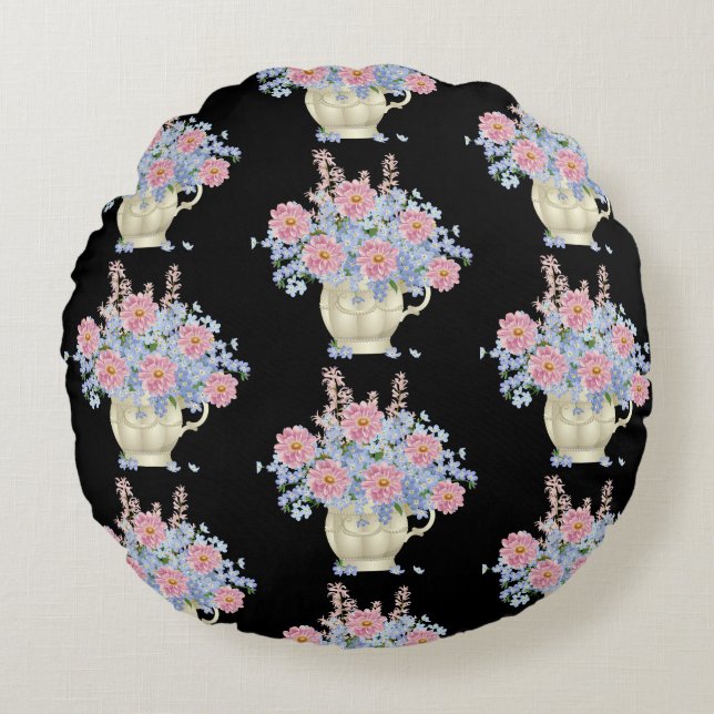 Blume dekorieren werfen Kissen (Vorderseite)