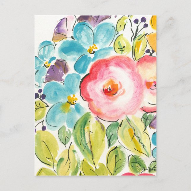 Blume Delight II Postkarte (Vorderseite)