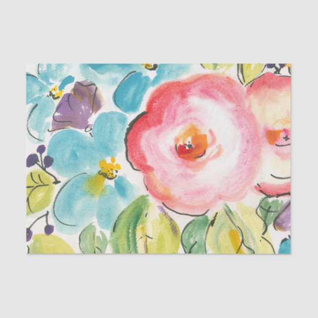 Blume Delight II Seidenpapier (Vorderseite)