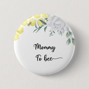 Blume der Biene. werdende Mutter Button