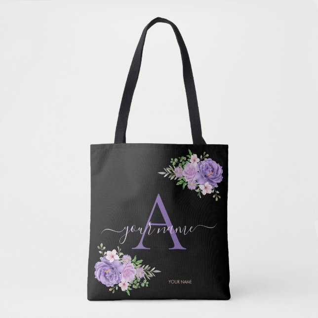 Blume der blauen Rose, Modernes Minimalistisches E Tasche (Vorderseite)