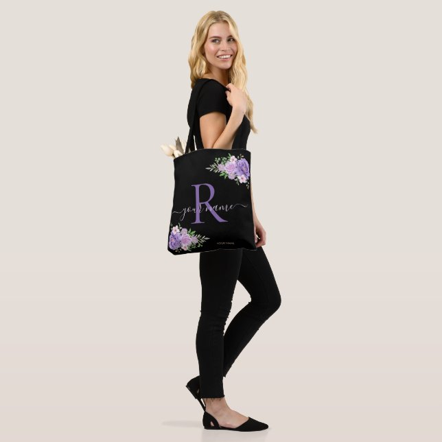 Blume der blauen Rose, Modernes Minimalistisches E Tasche (Am Model)
