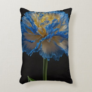 Blume der blauen und gelben Nelken, Dekokissen