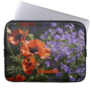 Blume der blorfarbenen Orangenpfeife Laptopschutzhülle