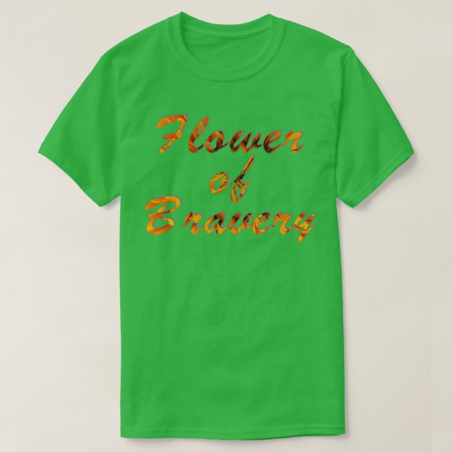 Blume der Braune T-Shirt (Design vorne)