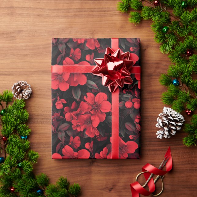 Blume der coolen Rose Naturschutzpapier Geschenkpapier (Feiertagsgeschenk)