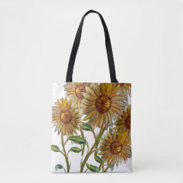 Blume der glücklichen Sonne Tasche