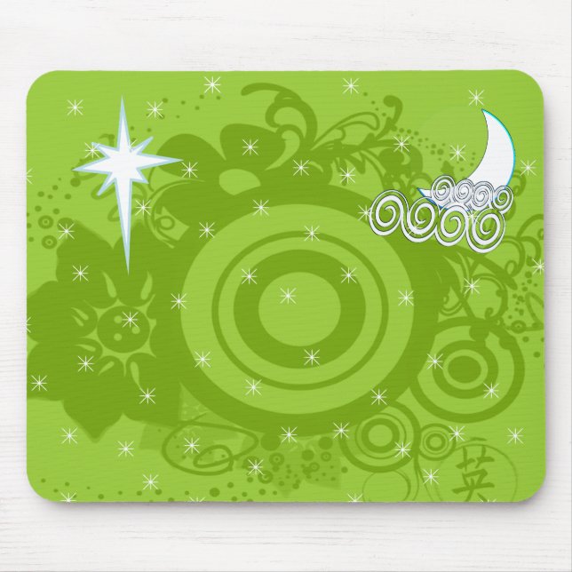 Blume Der Hintergrund ändern Mousepad (Vorne)