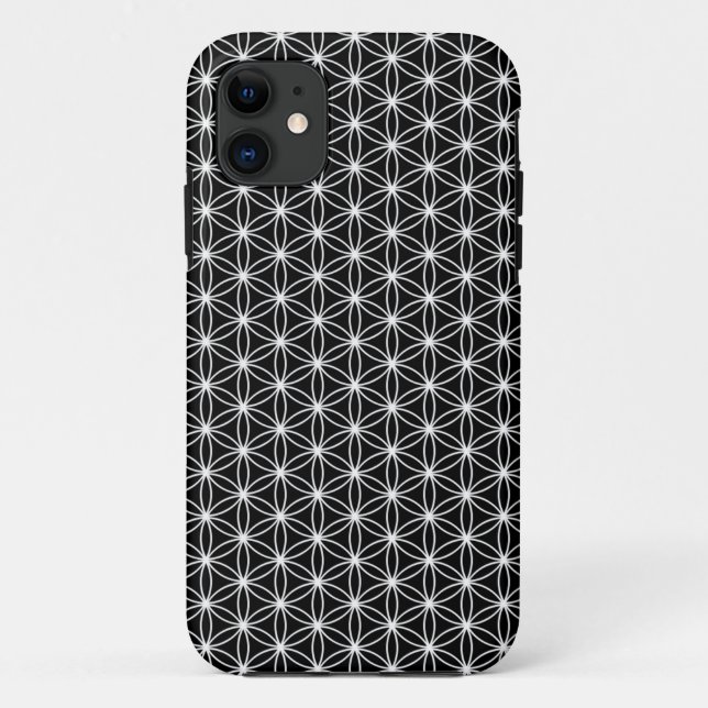 Blume der Leben-heiligen Geometrie Case-Mate iPhone Hülle (Rückseite)