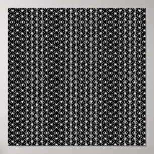 Blume der Leben-heiligen Geometrie Poster