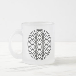 Blume der Leben-mattierten GlasTasse Mattglastasse