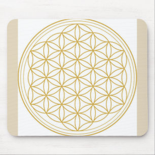 Blume der Leben-Mausunterlage Mousepad