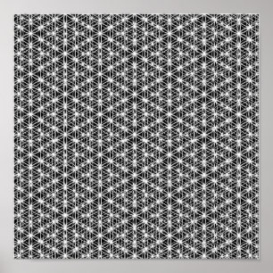 Blume der Leben-verwickelten Webart #3 Poster